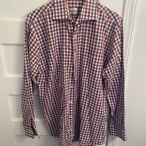 Peter Millar Multicolor Checkered Button Down Shirt